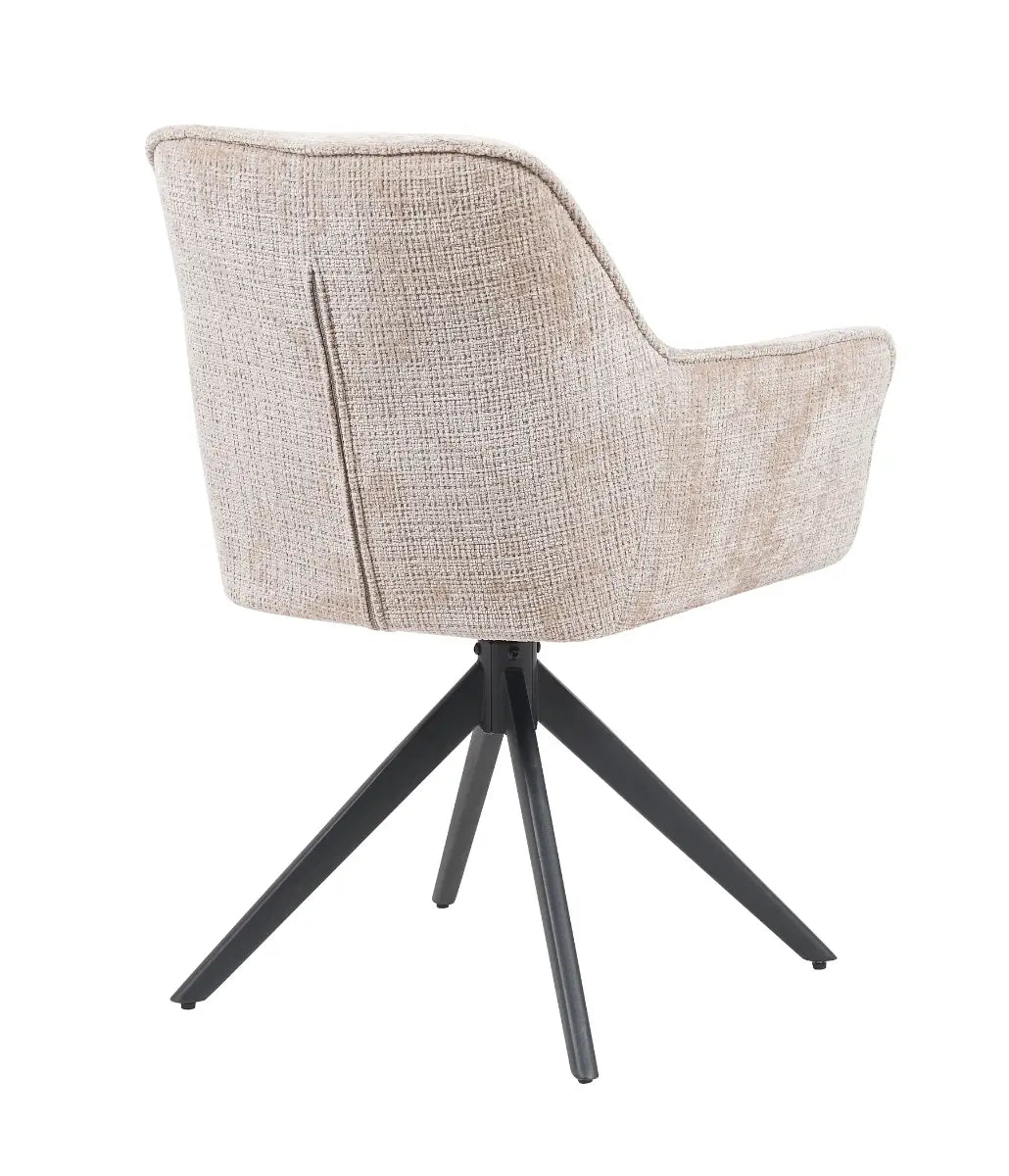 Eetkamerstoel Elise Beige Draaibaar