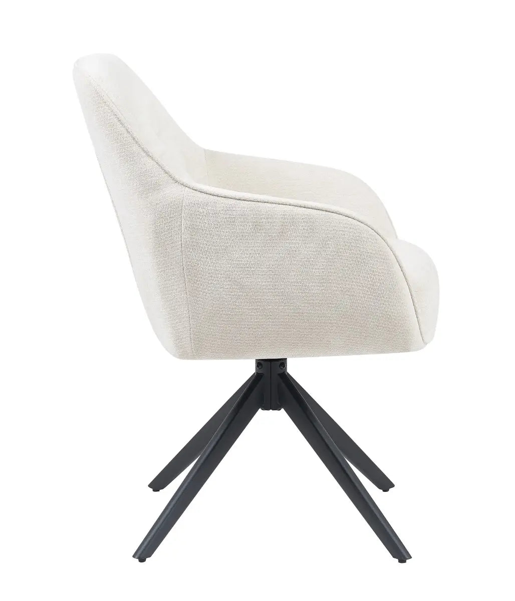 Eetkamerstoel Evi Creme Wit