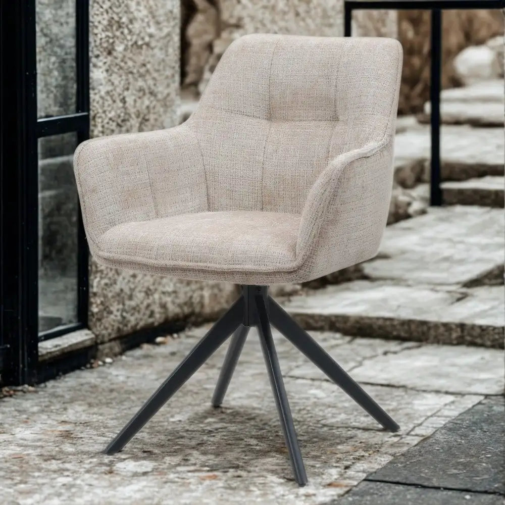 Eetkamerstoel Elise Beige Draaibaar