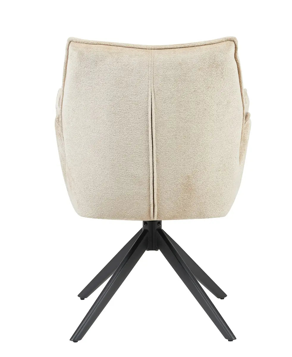 Eetkamerstoel Jamie Beige/Naturel