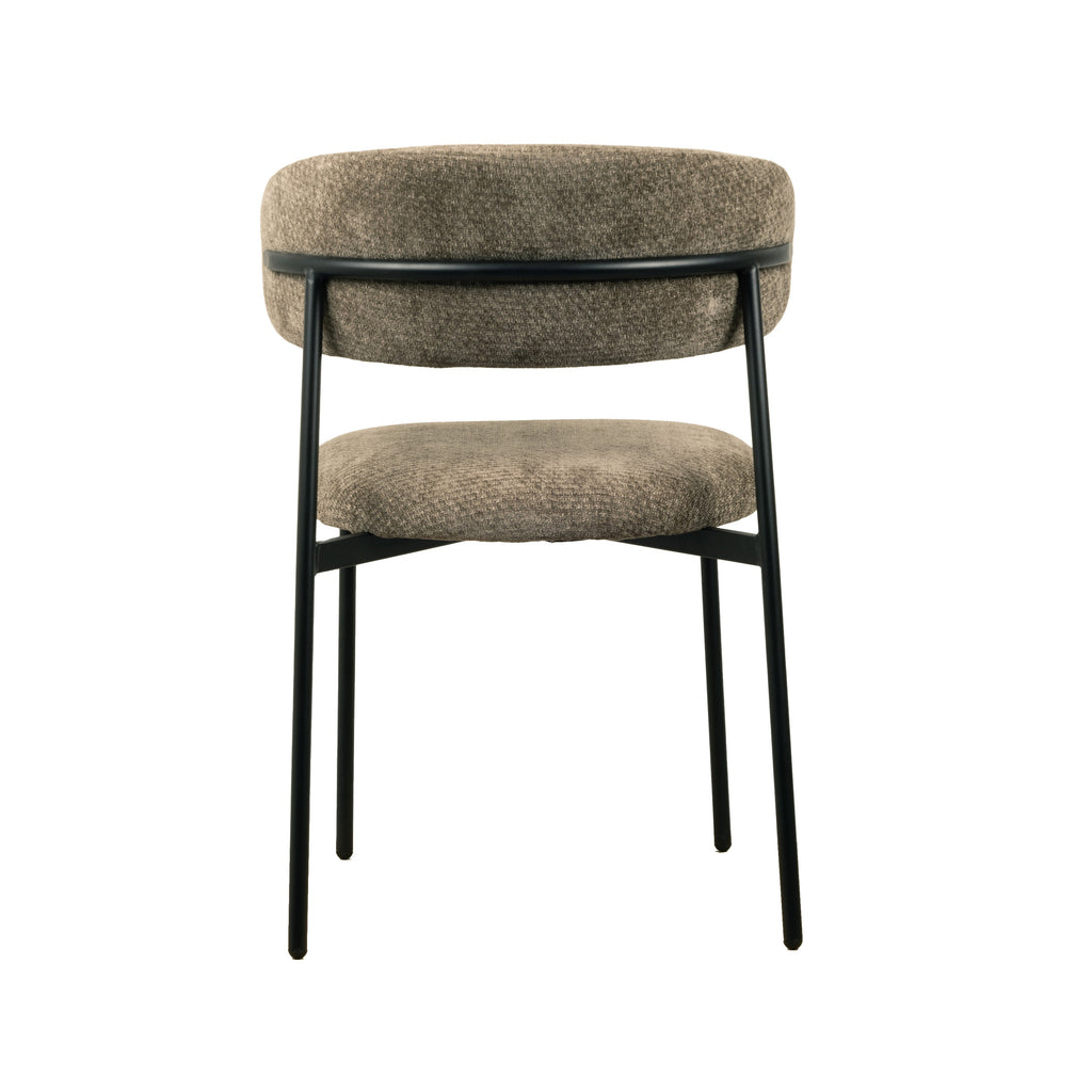 Kiara Eetkamerstoel - Khaki Chenille