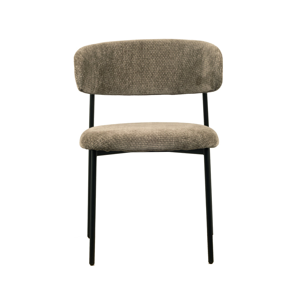 Kiara Eetkamerstoel - Khaki Chenille