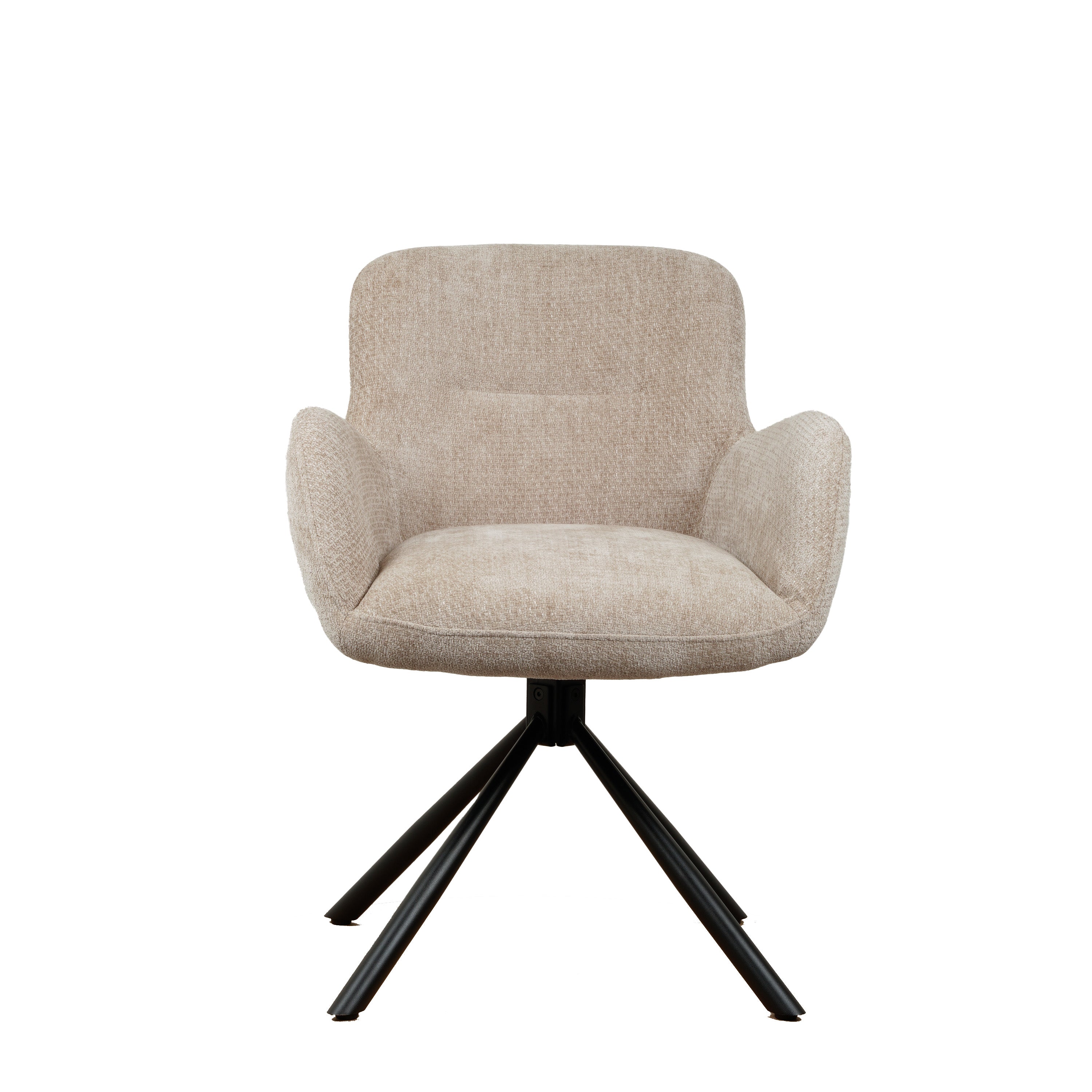 Leta Draaistoel - Beige - Chenille