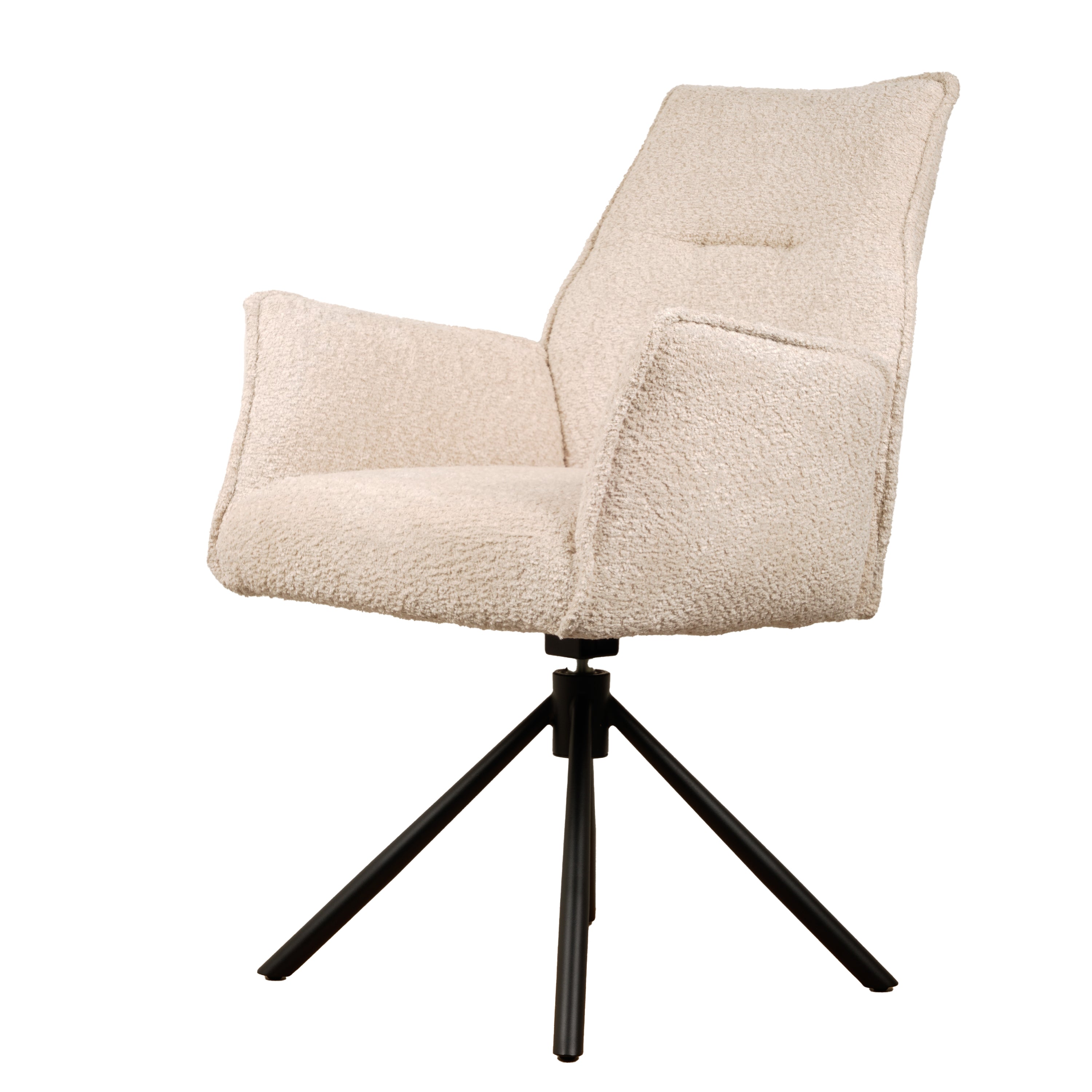 Nora Draaistoel - Beige - Chenille