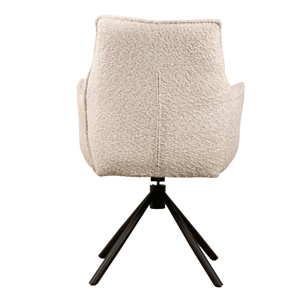 Nora Draaistoel - Beige - Chenille