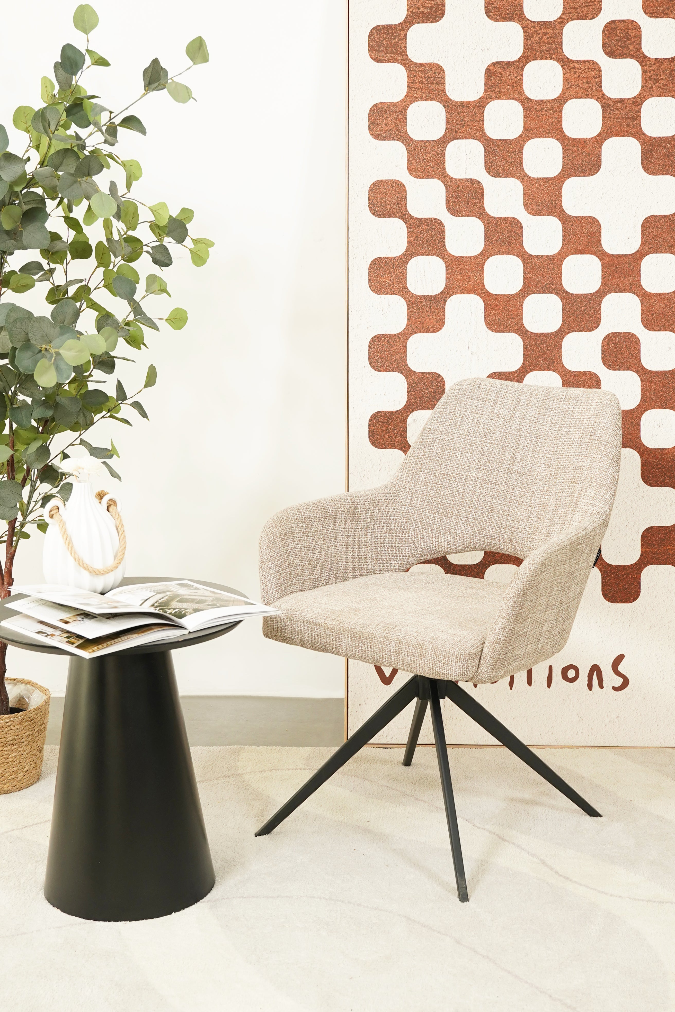 Nova Eetkamerstoel - Beige Weave