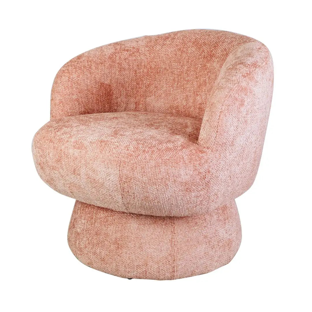 Fauteuil Suzy Terra/Oud Roze Draaibaar