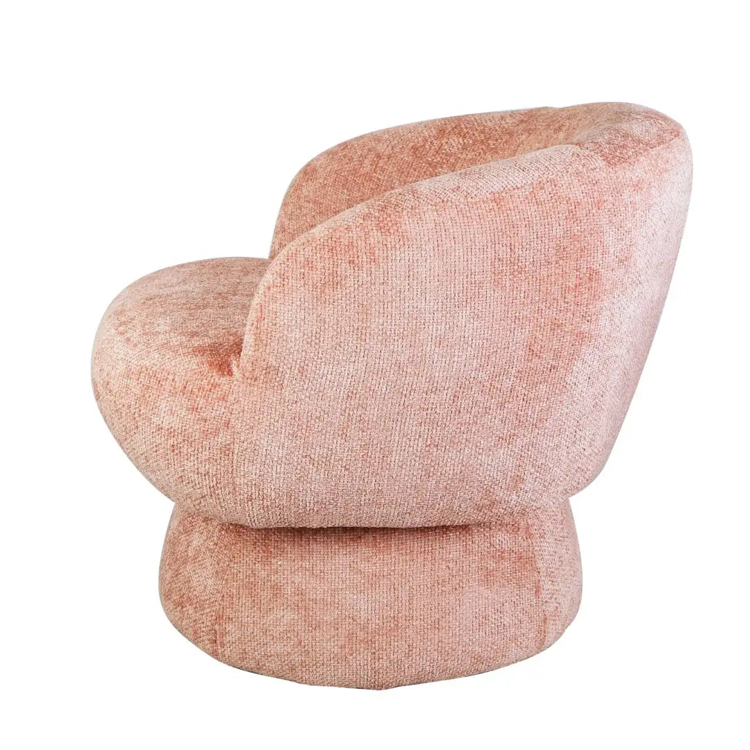 Fauteuil Suzy Terra/Oud Roze Draaibaar