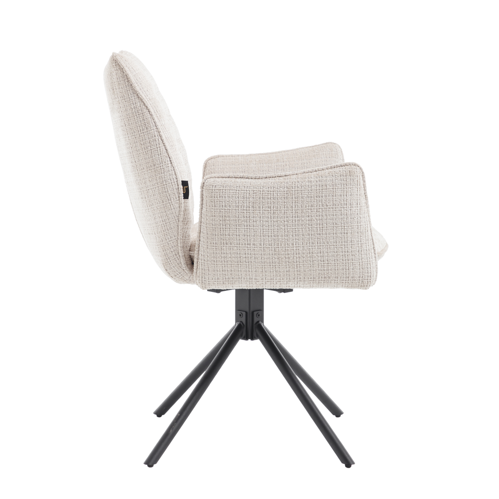 Eetkamerstoel Tim Cremona 02 Lichtbeige