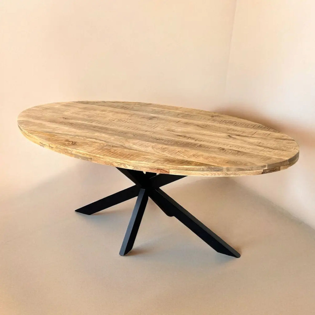 Eettafel Jos Ovaal - Mangohout